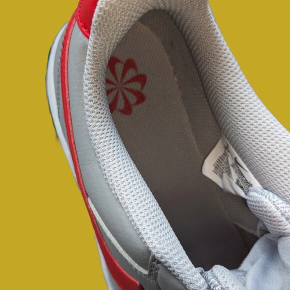 New Nike Court Vision Lo Next Nature Wolf Grey/University Red Shoes, Size 9.5W - Picture 3 of 5